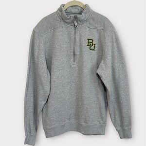 Vineyard Vines Baylor Bears Quarter Zip Pullover Men's‎ Small Gray Sweatshirt